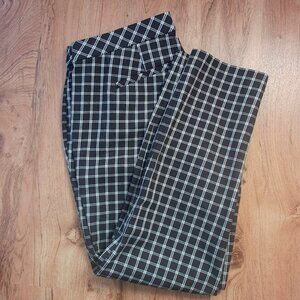 J. Jill Premium Bi-Stretch Black & White Windowpane Pants – Women’s Size 14